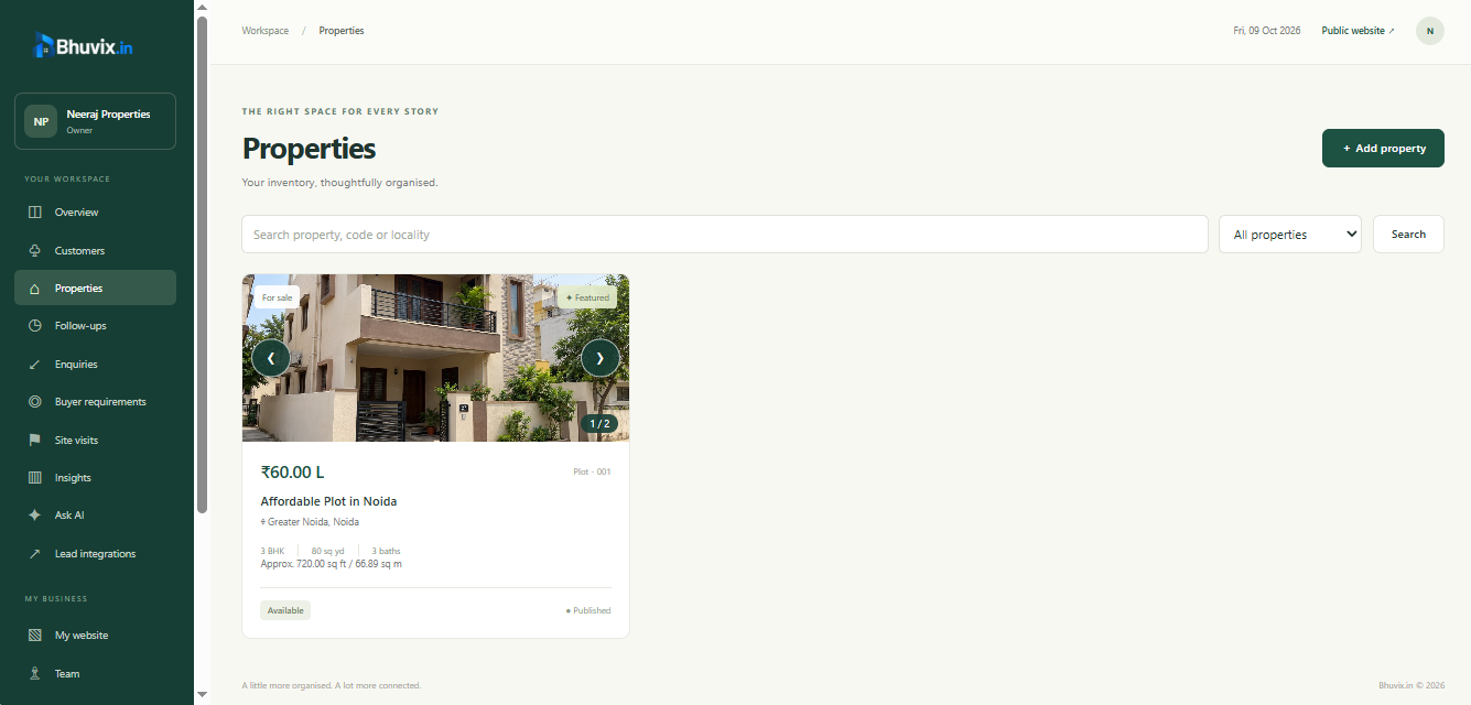 Property listings